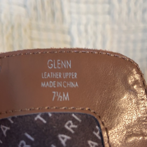 Tahari Glenn Rust Brown Leather Booties Sz 7.5 - Picture 9 of 14